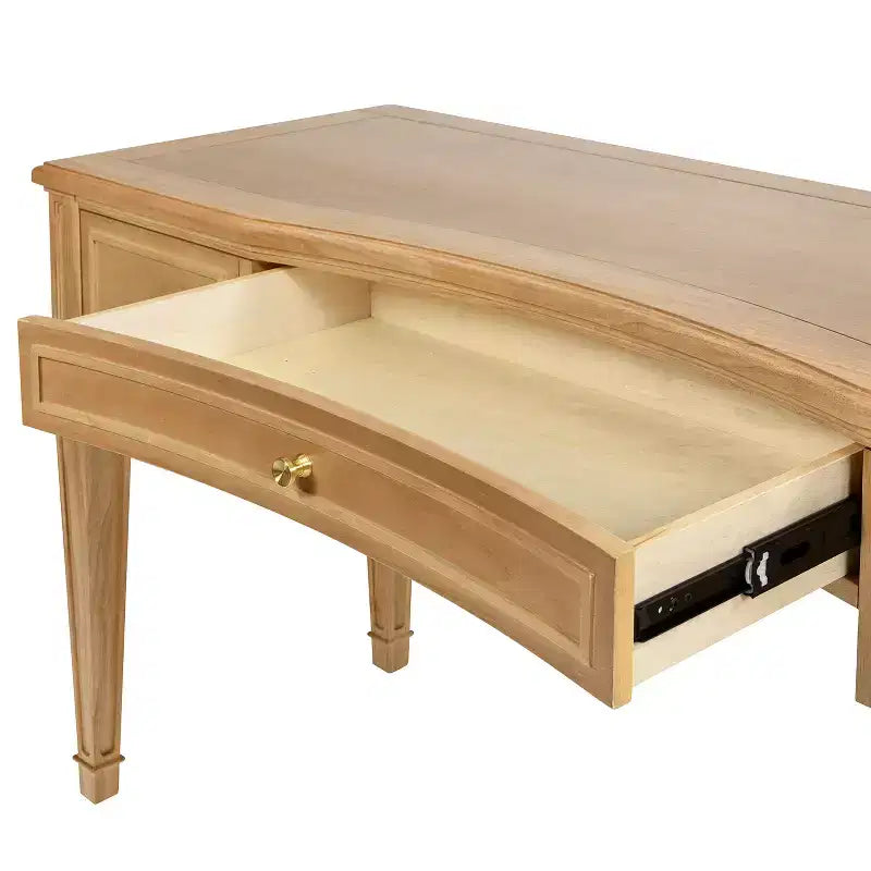 Scrivania direzionale in legno a 3 cassetti Dauphin 55 di Jennifer Taylor Home