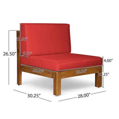 Set da conversazione Brava Outdoor a 6 pezzi in legno di acacia di Christopher Knight Home
