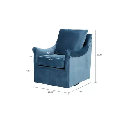 Sparta Swivel Chair - Blue