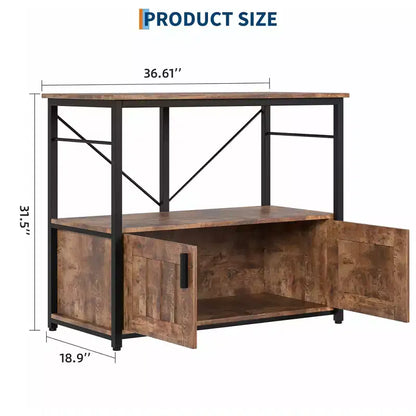 Supporto per acquario resistente per vasche da 150-190 litri, mobile in metallo e legno, capacità 300 kg, porta accessori per pesci, organizer elegante per la casa