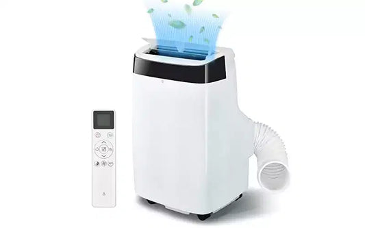 Condizionatore Portatile GustoWave da 10.000 BTU - 3-in-1 con Telecomando, Deumidificatore e Ventilatore, Rinfresca Fino a 42 m², Silenzioso, Timer 24H