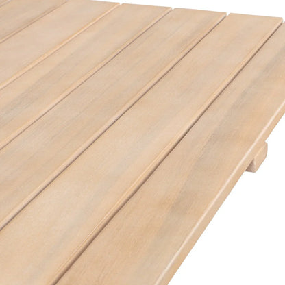 Set da bistrò pieghevole da esterno a 3 pezzi in legno di acacia Cadiz Modern Coastal, di JONATHAN Y