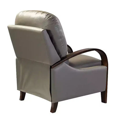 Lot de 2 fauteuils relax manuels en cuir véritable, inclinaison 159°