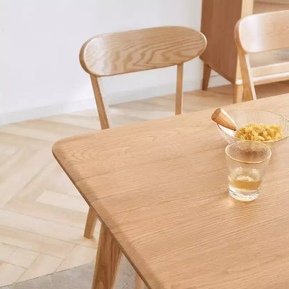 MAYEERTY Set di 4 Sedie da Pranzo in Legno Massello, Sedie in Legno Naturale per Cucina, Sala da Pranzo, Salotto
