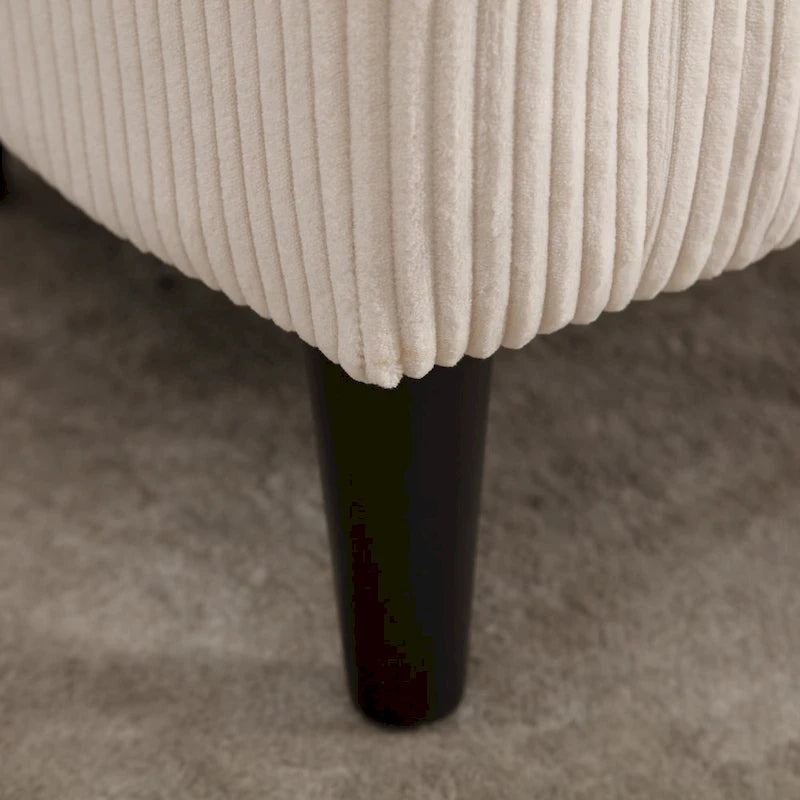 Fauteuil style moderne Fauteuil crapaud avec coussin et oreiller, canapé simple