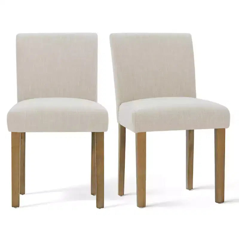 Set da pranzo da 9 pezzi con prolunga, include 6 sedie senza braccioli e 2 poltrone in lino neutro, gambe in legno massello, stile moderno-Panipeachy