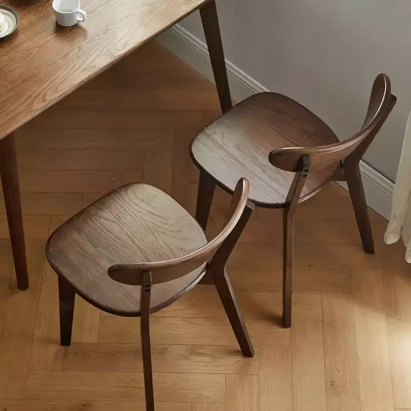MAYEERTY Set di 4 Sedie da Pranzo in Legno Massello di Rovere, Sedie in Legno per Cucina Sala da Pranzo Soggiorno