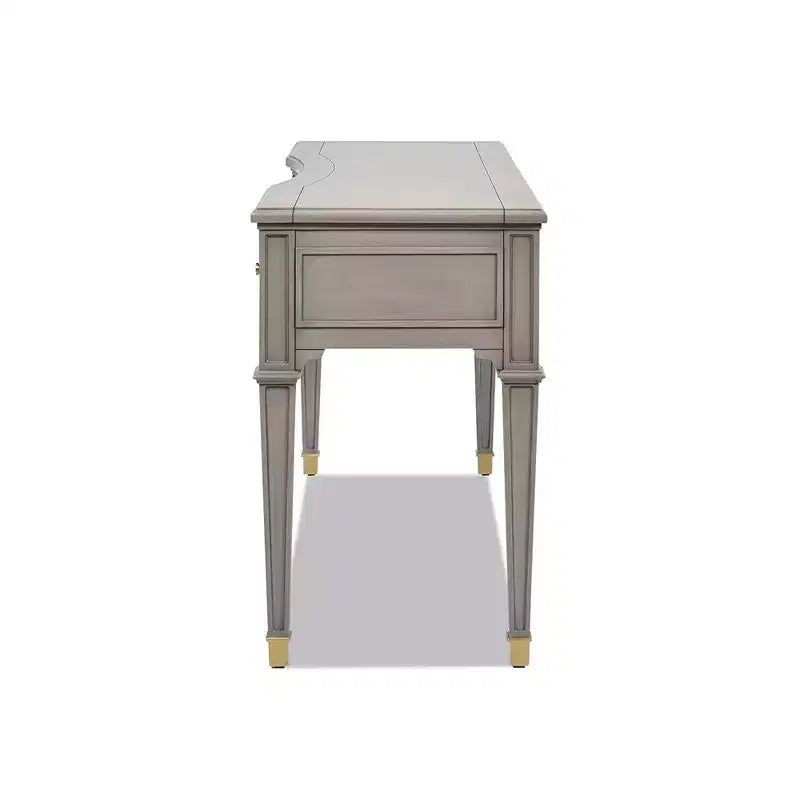 Scrivania direzionale in legno a 3 cassetti Dauphin 55 di Jennifer Taylor Home