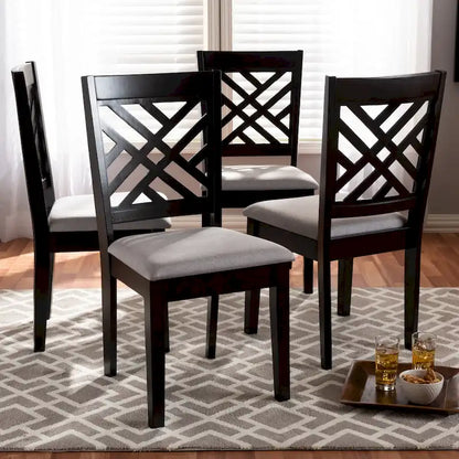 Set di 4 sedie da pranzo moderne e contemporanee
