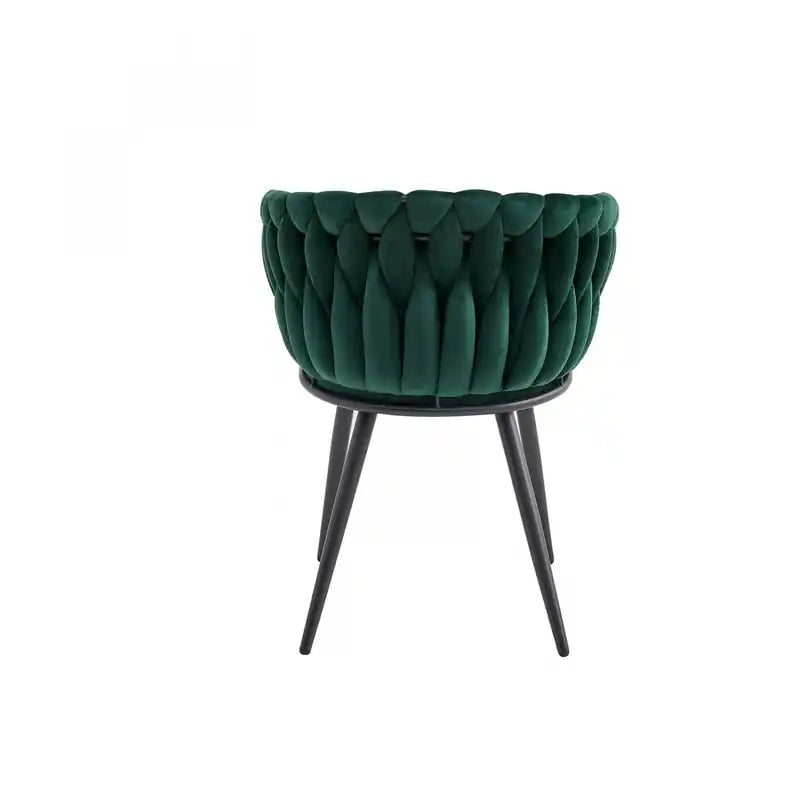 Chaise de salle à manger Accent, Velours vert