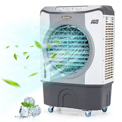 Refroidisseur évaporatif industriel Costway 3450CFM Ventilateur de refroidissement 4-en-1 Réservoir de 45 L