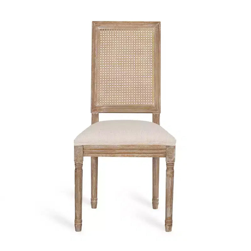 Lot de 6 chaises de salle à manger Regina en bois et cannage de style campagne française - Christopher Knight Home