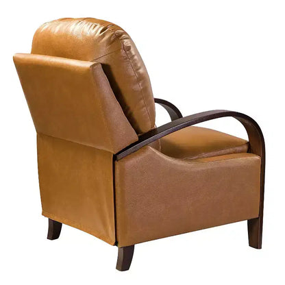 Lot de 2 fauteuils relax manuels en cuir véritable, inclinaison 159°