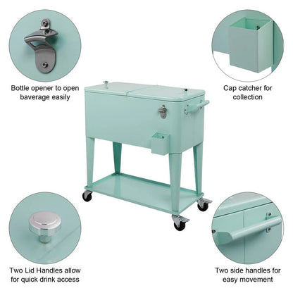 Frigorifero spray in ferro da 80QT con ripiano