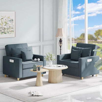 Fauteuil convertible 3-en-1, plusieurs coloris, une place