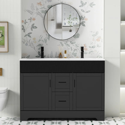 Mobile bagno 30/36/48 Wavy Line con lavabo e rubinetto