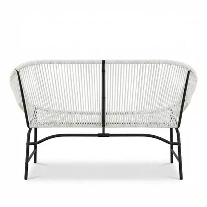 Christopher Knight Home Paoa Set Salotto da Esterno in 3 Pezzi Intrecciato con Struttura in Ferro (Tavolo Non Incluso)