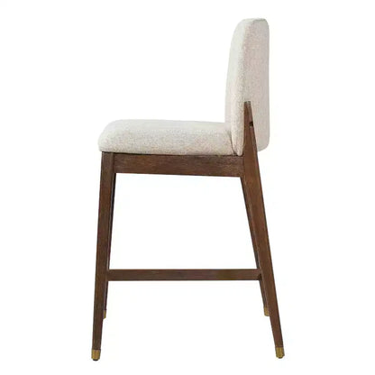 Sgabelli da bancone imbottiti Christopher Knight Home Alexandra Farmhouse in legno di gomma con schienale curvo (Set di 4)