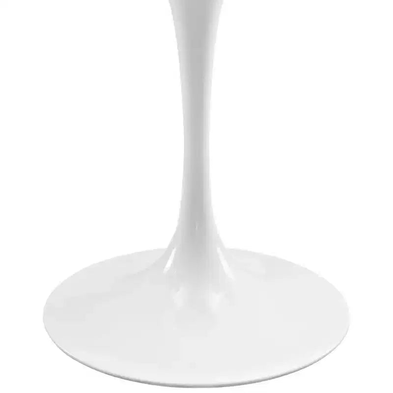 Tavolo da pranzo ovale con piano in legno 48 Lippa bianco - Modway: Elegante arredo cucina moderno, per 4 persone