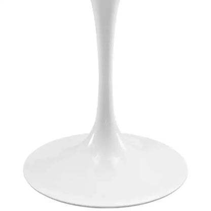 Tavolo da pranzo ovale con piano in legno 48 Lippa bianco - Modway: Elegante arredo cucina moderno, per 4 persone
