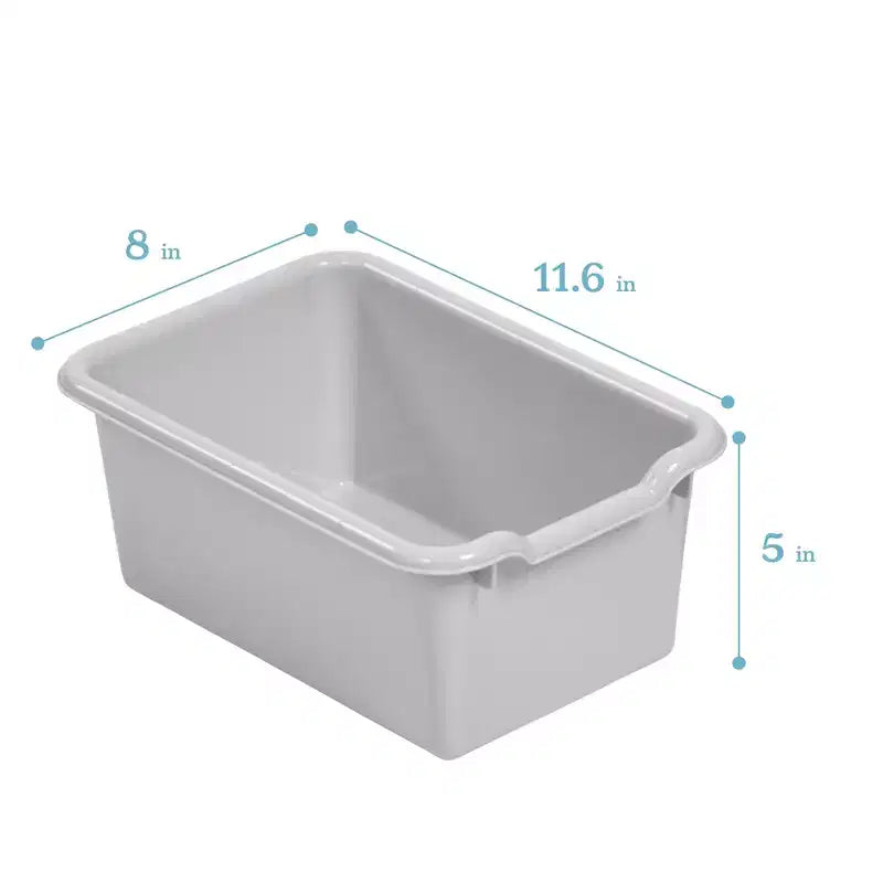 Meuble de rangement 15 bacs ECR4Kids Streamline avec 15 bacs à façade incurvée, 3x5, mobilier pour enfants