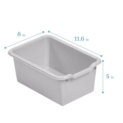 Meuble de rangement 15 bacs ECR4Kids Streamline avec 15 bacs à façade incurvée, 3x5, mobilier pour enfants
