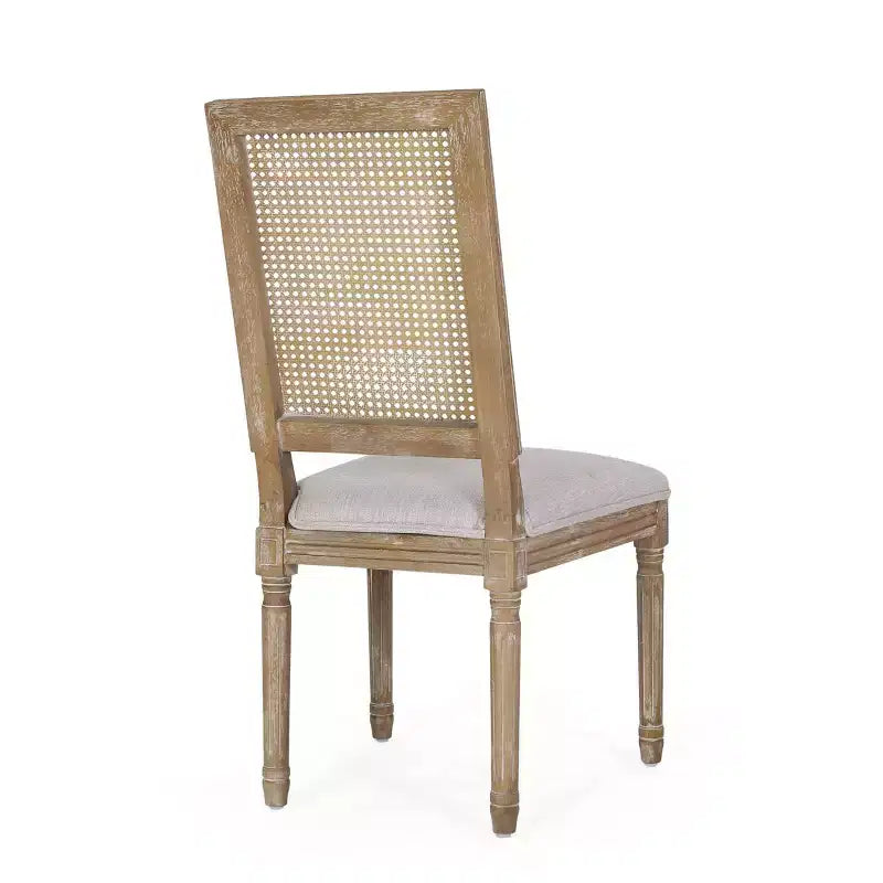 Lot de 6 chaises de salle à manger Regina en bois et cannage de style campagne française - Christopher Knight Home
