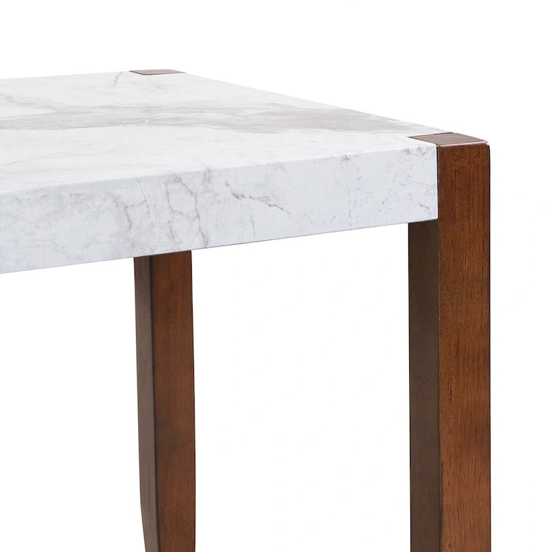 Set da pranzo moderno 5 pezzi con tavolo rettangolare e sedie