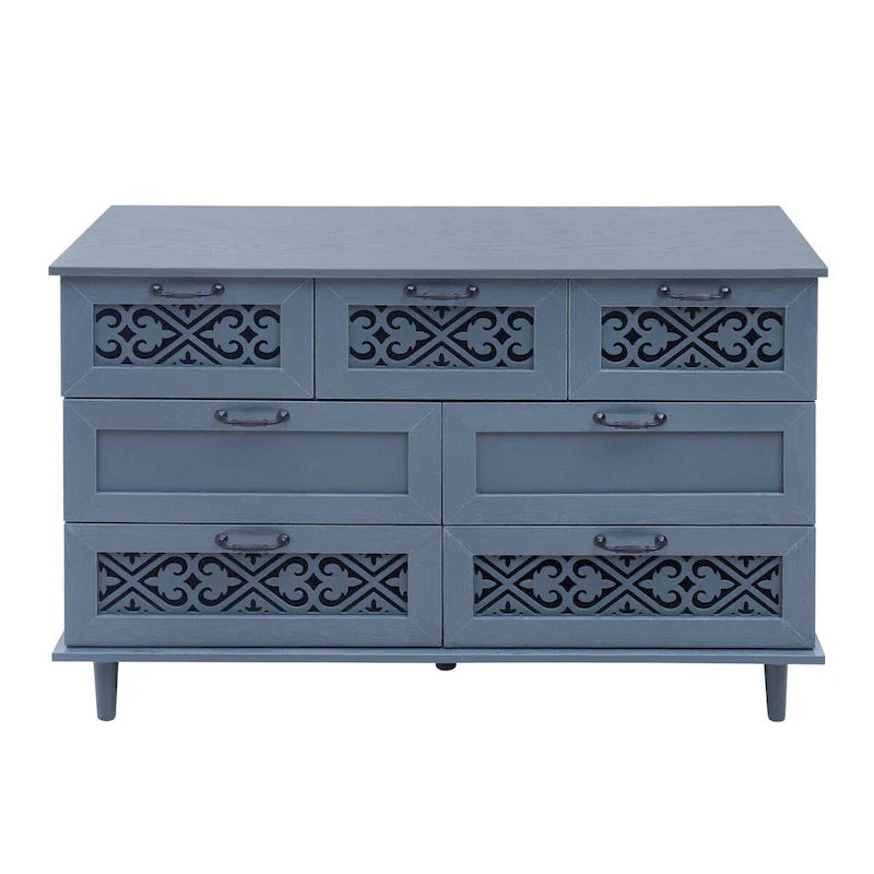 Commode 7 tiroirs Meuble américain Convient pour la chambre à coucher - S/O