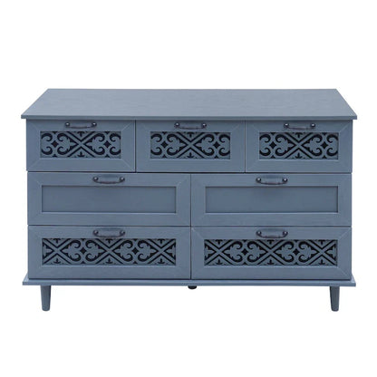 Commode 7 tiroirs Meuble américain Convient pour la chambre à coucher - S/O