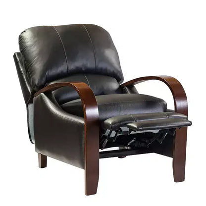 Lot de 2 fauteuils relax manuels en cuir véritable, inclinaison 159°