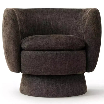Lot de 2 fauteuils pivotants modernes avec revêtement en tissu, fauteuil lounge pivotant à 360° pour salon, chambre à coucher - Panipeachy