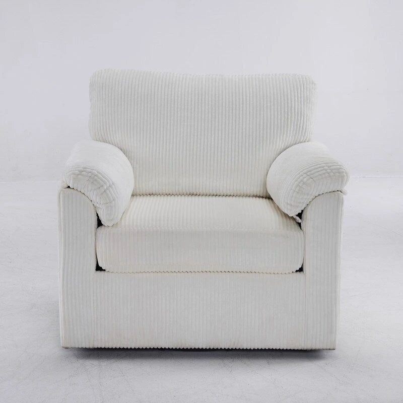 33 Fauteuils Crapaud Individuels en Velours Côtelé