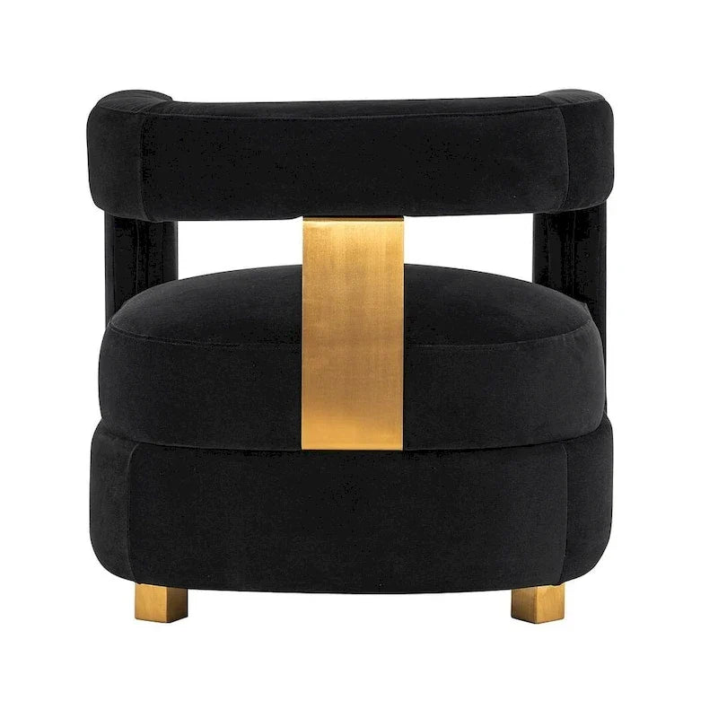 Manhattan Comfort Ensemble de 2 fauteuils d'appoint en velours Amirah moderne