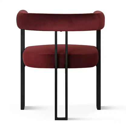 Set tavolo da pranzo allungabile da 120-210 cm per 4 persone, tavolo nero e 4 sedie da pranzo imbottite in velluto con gambe in metallo, stile moderno