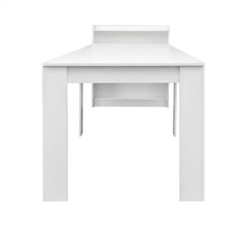 GDFStudio Torin Tavolo da pranzo moderno allungabile con ripiano portaoggetti