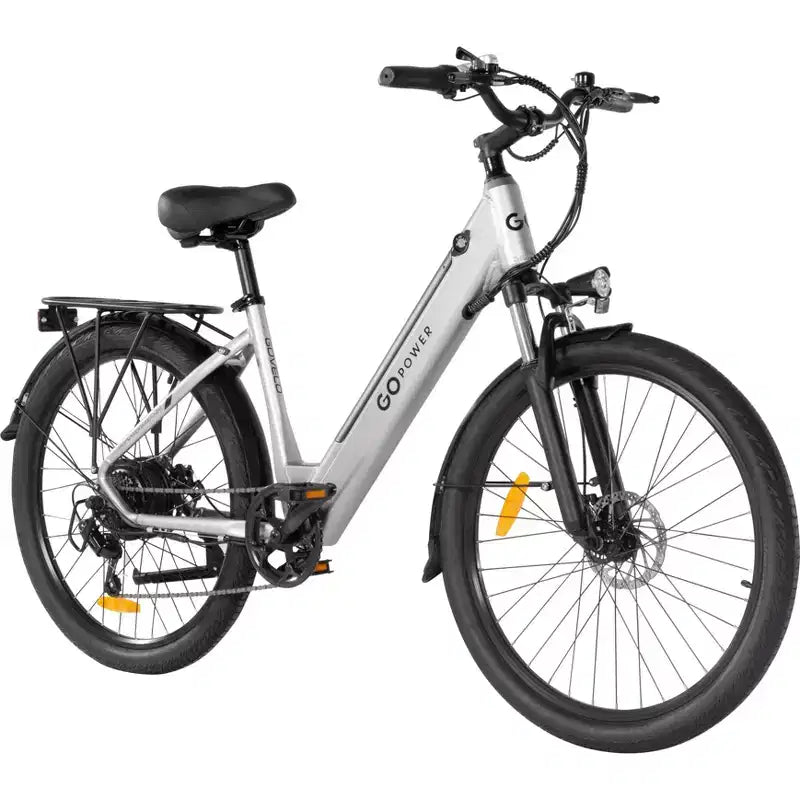 GoPowerBike GoVelo Bici Elettrica per Adulti, Motore da 500W, Batteria Rimovibile, Pneumatici da 26", Velocità Massima 32 km/h, Autonomia Oltre 80 km