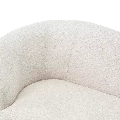 ModernLuxe Chaise Longue, Divano Moderno Metà Secolo con Struttura in Legno di Gomma, Daybed Orientato a Sinistra per Soggiorno