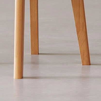 Sedia da pranzo moderna senza braccioli con schienale ad ala in similpelle