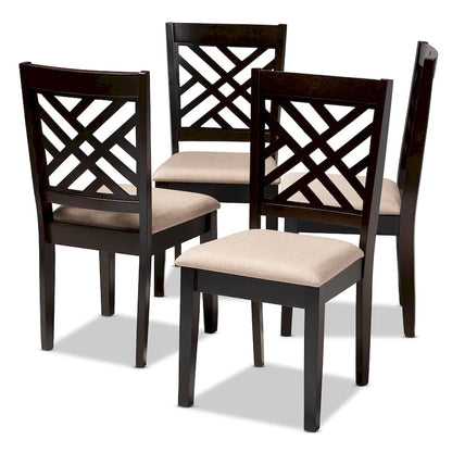 Set di 4 sedie da pranzo moderne e contemporanee