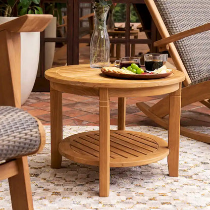 Cambridge Casual Auburn, sedia a dondolo da esterno a 3 pezzi in legno di teak