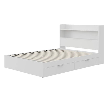 Letto a piattaforma Hunter con testiera