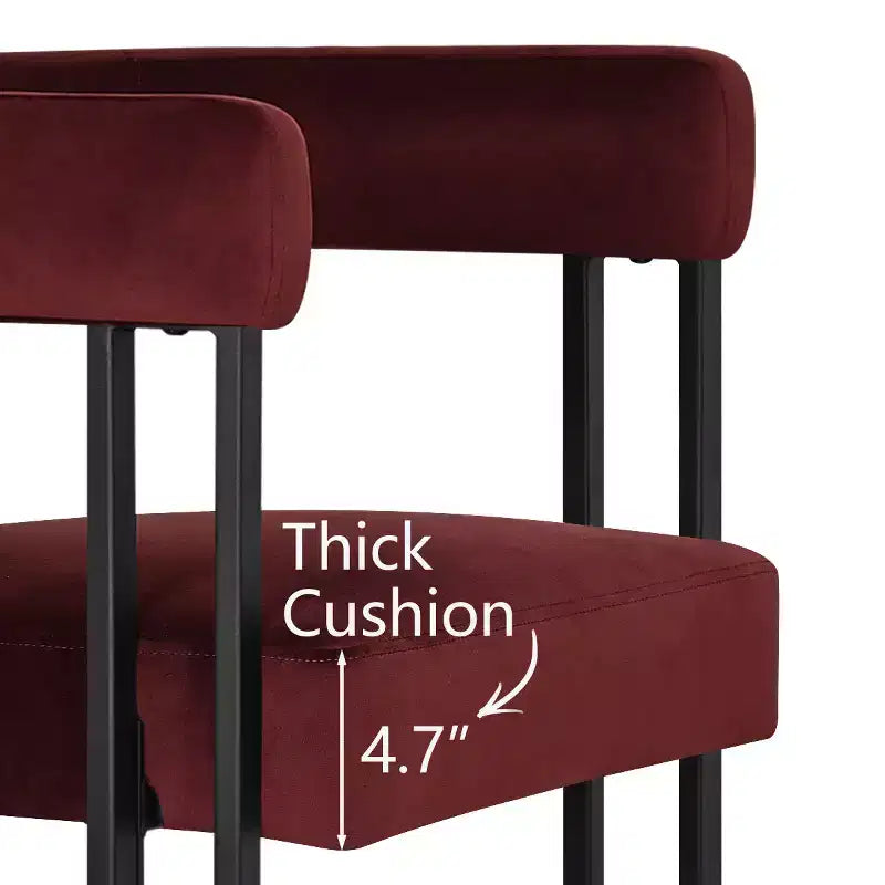 Set tavolo da pranzo allungabile da 120-210 cm per 4 persone, tavolo nero e 4 sedie da pranzo imbottite in velluto con gambe in metallo, stile moderno