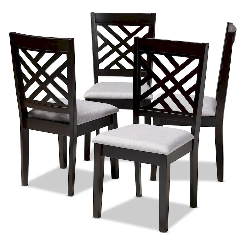 Set di 4 sedie da pranzo moderne e contemporanee