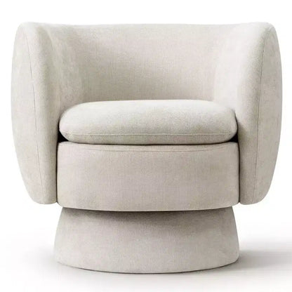 Lot de 2 fauteuils pivotants modernes avec revêtement en tissu, fauteuil lounge pivotant à 360° pour salon, chambre à coucher - Panipeachy