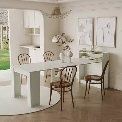 GDFStudio Torin Tavolo da pranzo moderno allungabile con ripiano portaoggetti
