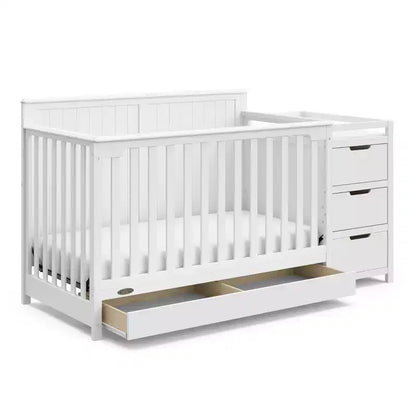 Culla e Fasciatoio Convertibili 5-in-1 con Cassetto