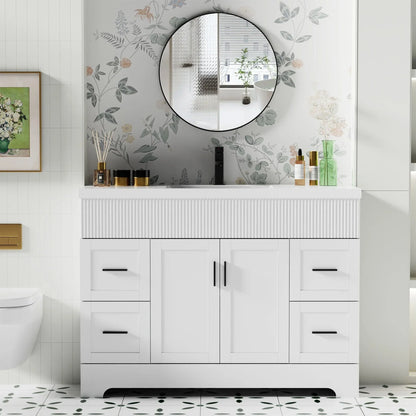 Mobile bagno 30/36/48 Wavy Line con lavabo e rubinetto