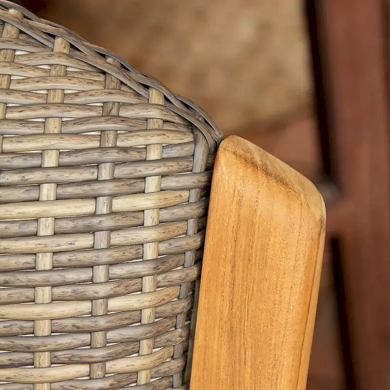 Cambridge Casual Auburn, sedia a dondolo da esterno a 3 pezzi in legno di teak