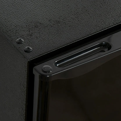 HOMCOM Mini-réfrigérateur de 90,6 L avec congélateur, Réfrigérateur compact à porte unique avec thermostat réglable pour chambre
